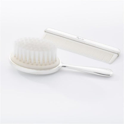 Silver Baby’s First Brush and Comb Set (Free Customization) - Things Remembered
