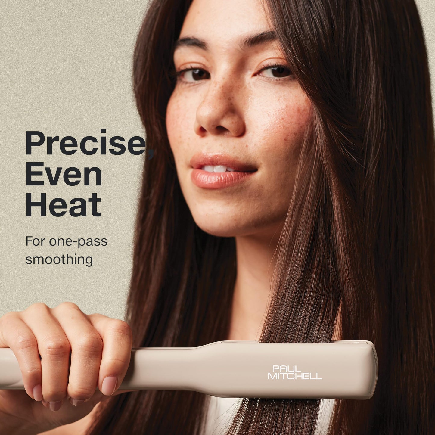 Smooth+ Ceramic Flat Iron – Adjustable Heat for Smoothing & Straightening